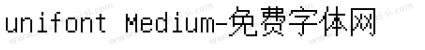 unifont Medium字体转换